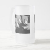 Designer Fingernails Mattglas Bierglas (Vorderseite Links)