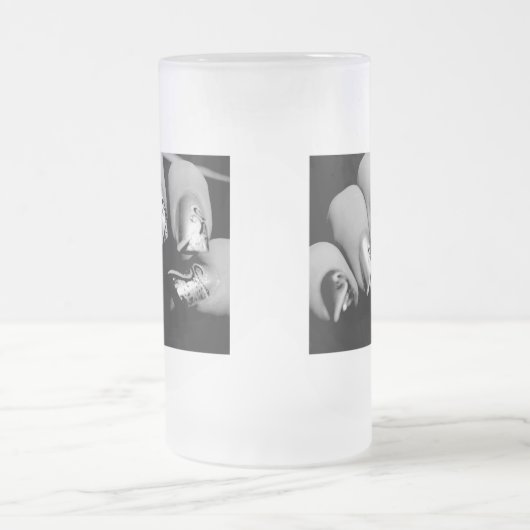 Designer Fingernails Mattglas Bierglas (Mittel)