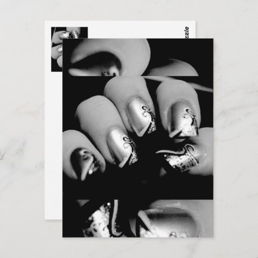 Designer Fingernails Postkarte (Vorne/Hinten)