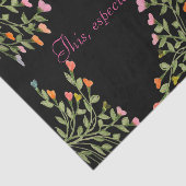 Designer Floral Heart Gemustert Seidenpapier (Ausschnitt)