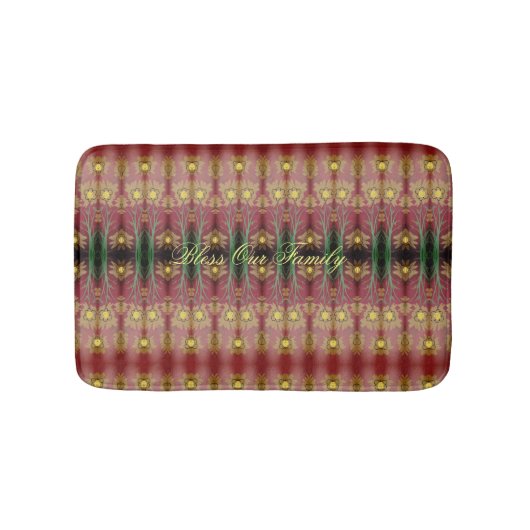 Designer Floral Mat Badematte (Vorderseite)