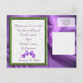 DESIGNER FLORAL SAVE THE DATE POSTCARDS ANKÜNDIGUNGSPOSTKARTE (Rückseite)