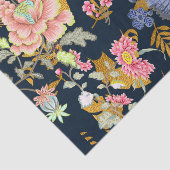 Designer Florals mit Gold Leaf Decoupage Seidenpapier (Ausschnitt)