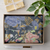 Designer Florals mit Gold Leaf Decoupage Seidenpapier (Geschenk)