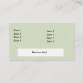 Designer-Foto-Geschäfts-Karten-Schablone Visitenkarte (Rückseite)