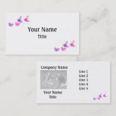 Designer-Foto-Geschäfts-Karten-Schablone Visitenkarte (Vorne/Hinten)