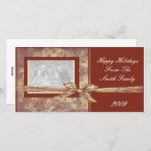 Designer Foto Weihnachtskartenvorlage Feiertagskarte (Vorne/Hinten)