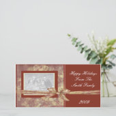 Designer Foto Weihnachtskartenvorlage Feiertagskarte (Stehend Vorderseite)