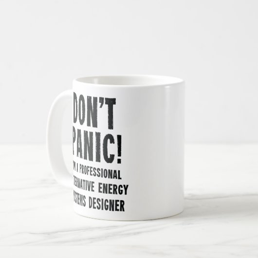 Designer für alternative Energiesysteme Kaffeetasse (Vorderseite Links)