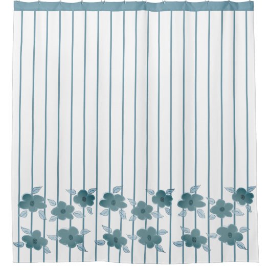 Designer für Blumengarten Duschvorhang (Vorderseite)