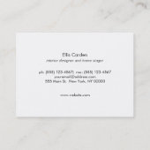 Designer für coole Schwarz- und Kupferstreifen Visitenkarte (Rückseite)