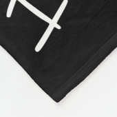 Designer für Herz und Streifen Fleecedecke (Ecke)