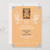 Designer Ganesha Indian Wedding Einladung (Vorderseite)