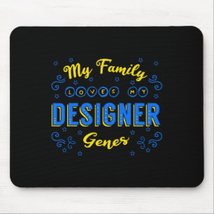 Designer Genes Down Syndrome Awareness Chromosome Mousepad