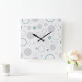 Designer Geometrische moderne Kunst Quadratische Wanduhr (Zuhause)