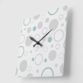 Designer Geometrische moderne Kunst Quadratische Wanduhr (Winkel)