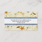 DESIGNER-GESCHÄFTSKARTEN VISITENKARTE (Rückseite)