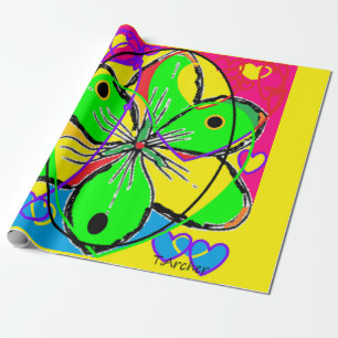 Designer-Geschenkabdeckung extravagant, auch in le Geschenkpapier