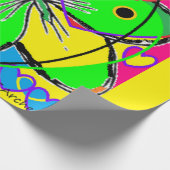 Designer-Geschenkabdeckung extravagant, auch in le Geschenkpapier (Ecke)