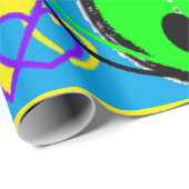 Designer-Geschenkabdeckung extravagant, auch in le Geschenkpapier (Rolleneckpunkt)