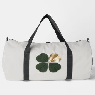 Designer Gilded Clover Luxe Travel Duffle Bag