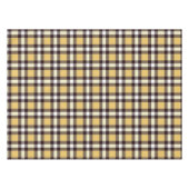 Designer Gingham Muster gelb und schwarz Tischdecke (Vorderseite (Horizontal))