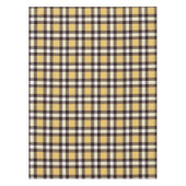 Designer Gingham Muster gelb und schwarz Tischdecke (Vorderseite)