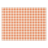 Designer Gingham Muster orange Tischdecke (Vorderseite (Horizontal))