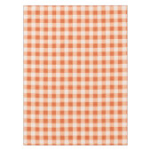 Designer Gingham Muster orange Tischdecke (Vorderseite)