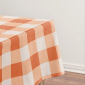 Designer Gingham Muster orange Tischdecke (Beispiel)