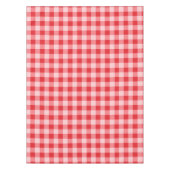 Designer Gingham Muster rot-weiß Tischdecke (Vorderseite)