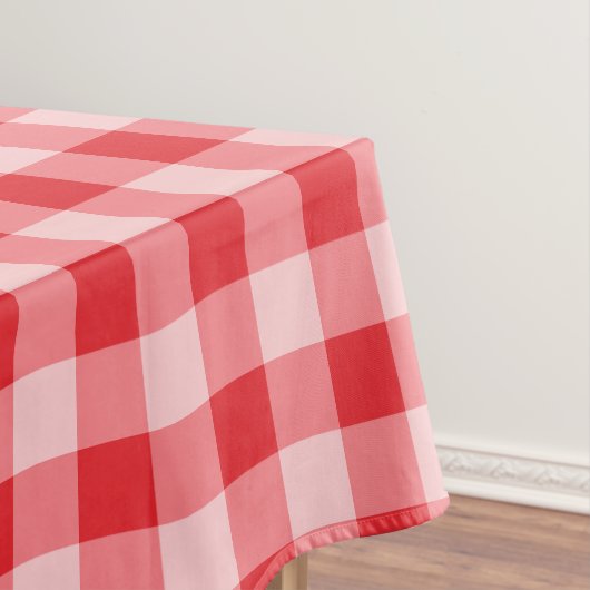 Designer Gingham Muster rot-weiß Tischdecke (Beispiel)