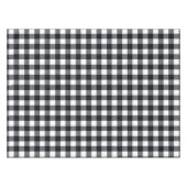 Designer Gingham Muster schwarz-weiß Tischdecke (Vorderseite (Horizontal))