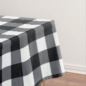 Designer Gingham Muster schwarz-weiß Tischdecke (Beispiel)