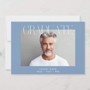 Designer Graduate Modern Two Foto Abschluss Ankündigung