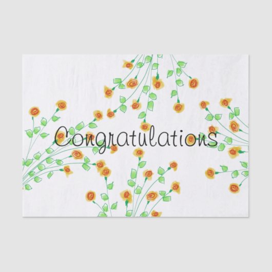 Designer Gratulationen Tissue Paper Seidenpapier (Vorderseite)