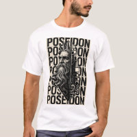 Designer Griechischer Gott Poseidon