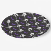 Designer Halloween, Gucci Skulls Pappteller (Schrägansicht)