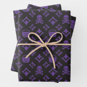 Designer Halloween! Vuitton Lila Geschenkpapier Set (Beispiel)