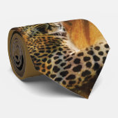 Designer-Hals-Krawatten des Leoparden exklusive Krawatte (Gerollt)