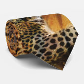 Designer-Hals-Krawatten des Leoparden exklusive Krawatte (Gerollt)