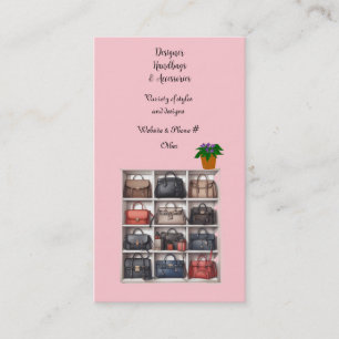 Designer-Handtaschen mit Zubehör Visitenkarte