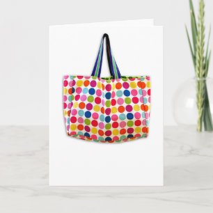 Designer-Handtaschen-Spaß-Punkte (freier Raum) Dankeskarte