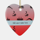 Designer Heart Keramikornament (Rechts)