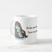 Designer-Hochzeitstorte Kaffeetasse (Vorderseite Links)