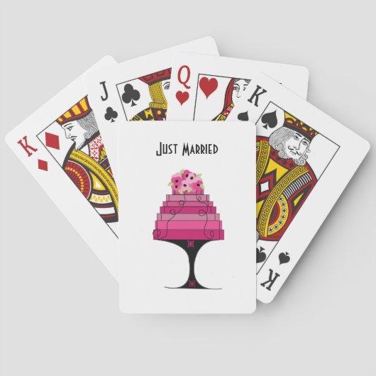 Designer-Hochzeitstorte Spielkarten (Rückseite)
