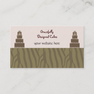 Designer-Hochzeitstorten Visitenkarte
