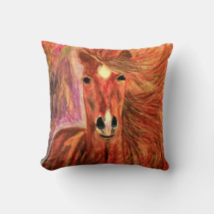 DESIGNER HORSE THROW PILLOW - WESTERN DESIGN GIFTS KISSEN