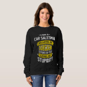 Designer Idee Sarcasm Joke Car Verkäufer Sweatshirt (Vorne ganz)