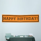Designer Inspiriert Orange Geburtstag Banner (Messeveranstaltung)
